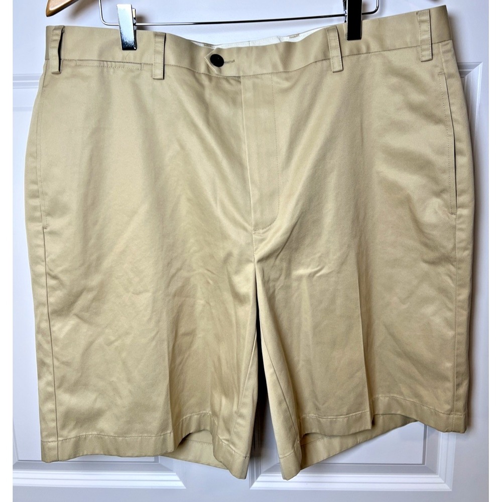 Orvis Signature Collection Chino Shorts 38 Khaki Soft Cotton 5‑Pocket 9" Inseam